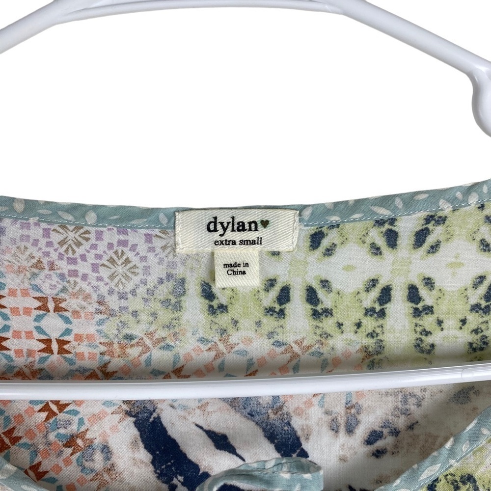 Dylan Blouse Top Boho Patchwork Print Pullover Wo… - image 6